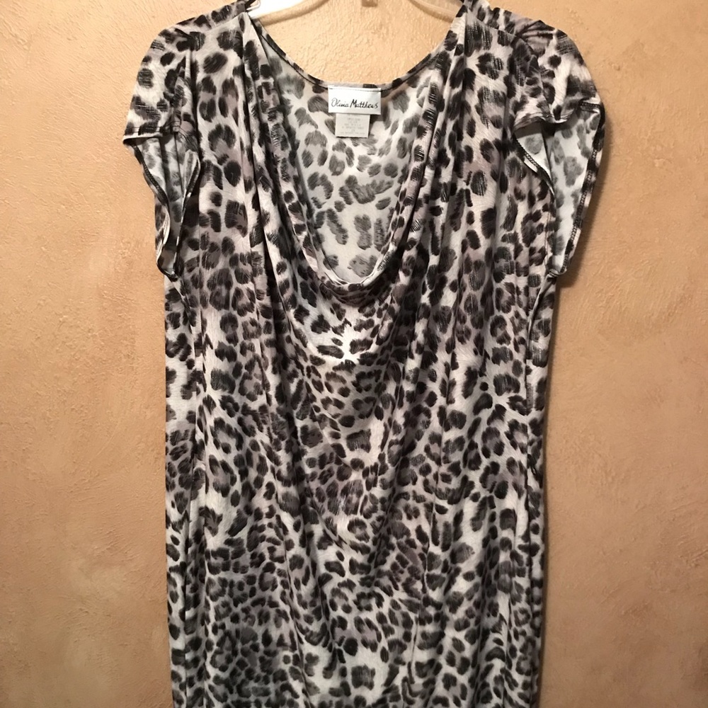 Cheetah print dress size 2X